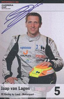 Jaap van Lagen   Porsche  Auto Motorsport  Autogrammkarte  original signiert 