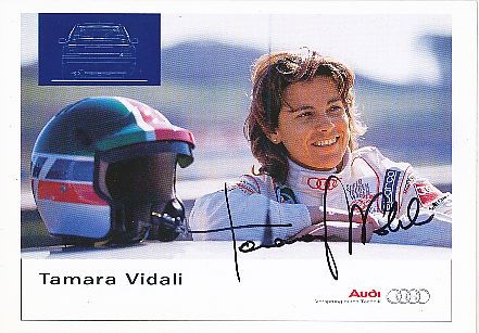 Tamara Vidali  Audi  Auto Motorsport  Autogrammkarte  original signiert 