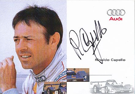 Rinaldo Capello  Audi  Auto Motorsport  Autogrammkarte  original signiert 