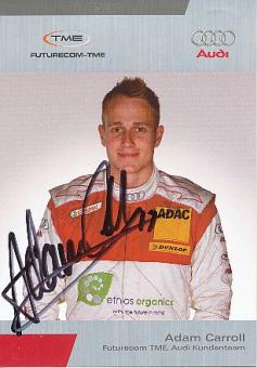 Adam Carroll  Audi  Auto Motorsport  Autogrammkarte  original signiert 