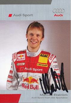 Mattias Ekström  Audi  Auto Motorsport  Autogrammkarte  original signiert 