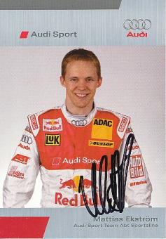 Mattias Ekström  Audi  Auto Motorsport  Autogrammkarte  original signiert 