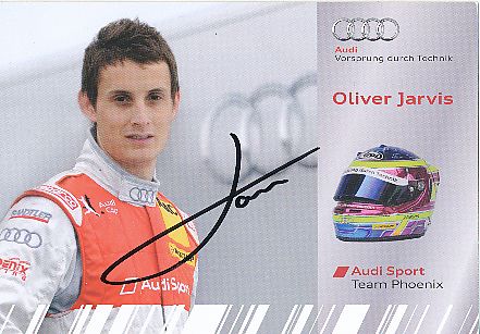 Oliver Jarvis  Audi  Auto Motorsport  Autogrammkarte  original signiert 