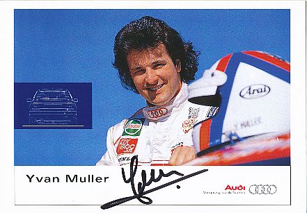 Yvan Muller  Audi  Auto Motorsport  Autogrammkarte  original signiert 