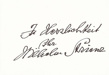 Wilhelm Strienz † 1987  Oper Klassik Musik Autogramm Karte original signiert 