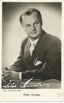 Peter Anders † 1954  Oper Klassik Musik Autogrammkarte original signiert 