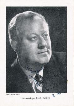 Kurt Böhme † 1989  Oper Klassik Musik Autogrammkarte original signiert 