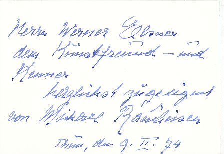 Michael Rauchstein † 1984 Pianist  Klassik Musik Autogramm Karte original signiert 