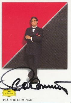 Placido Domingo  Spanien Tenor Oper  Klassik Musik Autogrammkarte original signiert 
