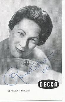 Renata Tebaldi † 2004 Italien Oper Klassik Musik Autogrammkarte original signiert 