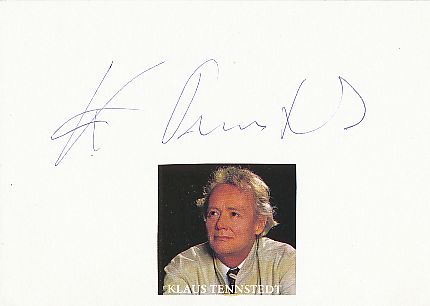Klaus Tennstedt † 1998 Dirigent + Violinist Klassik Musik Autogramm Karte original signiert 