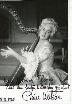 Claire Watson † 1986  USA  Oper  Klassik Musik Autogrammkarte original signiert 