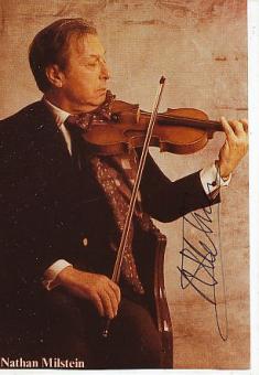 Nathan Milstein † 1992 USA Violinist  Klassik Musik Autogramm Foto original signiert 