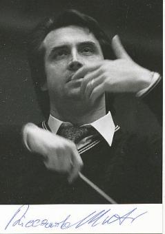 Riccardo Muti  Italien  Dirigent Klassik Musik Autogramm Foto original signiert 
