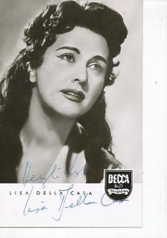 Lisa Della Casa † 2012  Schweiz  Oper Klassik Musik Autogrammkarte original signiert 