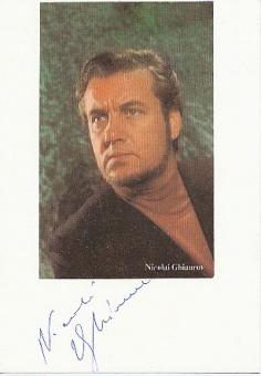 Nicolai Ghiaurov † 2004  Oper Klassik Musik Autogramm Karte original signiert 