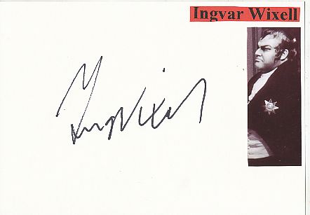 Ingvar Wixell † 2011 Schweden Oper Klassik Musik Autogramm Karte original signiert 