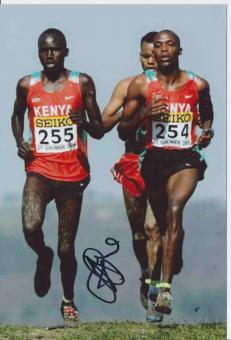Augustine Kiprono Choge  Kenia  Leichtathletik Autogramm Foto original signiert 