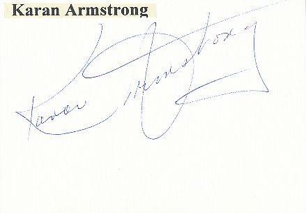 Karan Armstrong † 2021  USA  Oper Klassik Musik Autogramm Karte original signiert 