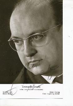 Emmerich Smola † 2011  Dirigent Klassik Musik Autogrammkarte original signiert 