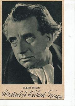 Hubert Giesen † 1980  Pianist  Klassik Musik Autogrammkarte original signiert 