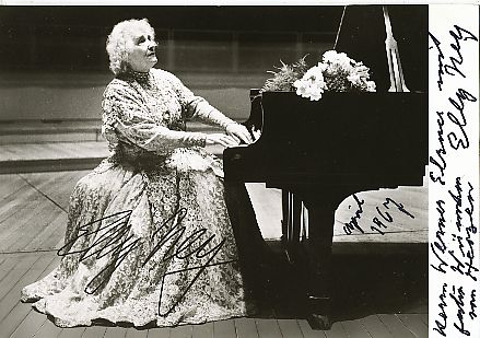 Elly Ney † 1968  Pianistin  Klassik Musik Autogrammkarte original signiert 
