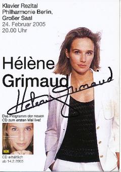 Helene Grimaud  Oper  Klassik Musik Autogrammkarte original signiert 