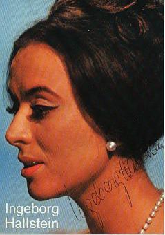 Ingeborg Hallstein  Oper  Klassik Musik Autogrammkarte original signiert 