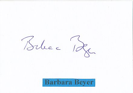 Barbara Beyer  Oper Regisseurin  Klassik Musik Autogramm Karte original signiert 
