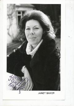 Janet Baker  GB  Oper  Klassik Musik Autogramm Foto original signiert 
