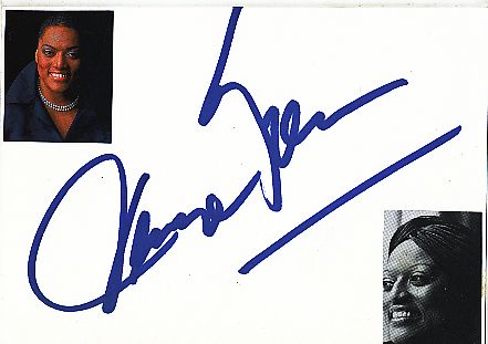 Jessye Norman † 2019  USA  Oper Klassik Musik Autogramm Karte original signiert 