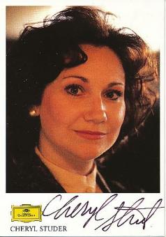 Cheryl Studer  USA  Oper Klassik Musik Autogramm Karte original signiert 