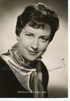 Ursula Schirrmacher  Oper Klassik Musik Autogrammkarte original signiert 