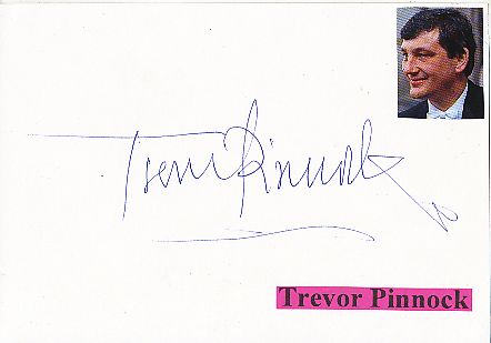 Trevor Pinnock  GB  Dirigent Klassik Musik Autogramm Karte original signiert 