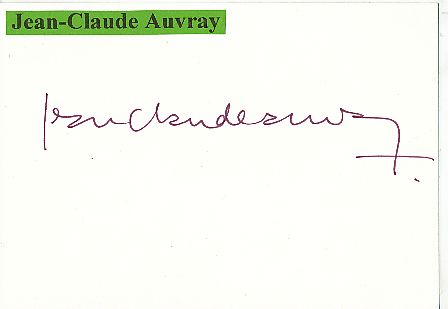 Jean Claude Auvray  Oper Regisseur  Klassik Musik Autogramm Karte original signiert 