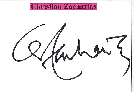 Christian Zacharias  Pianist + Dirigent  Klassik Musik Autogramm Karte original signiert 