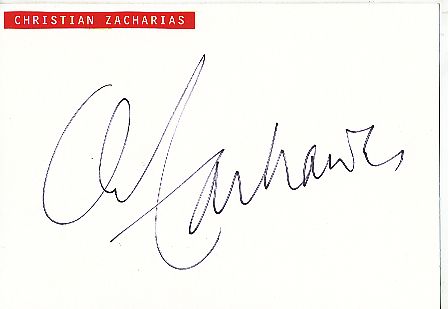 Christian Zacharias  Pianist + Dirigent  Klassik Musik Autogramm Karte original signiert 