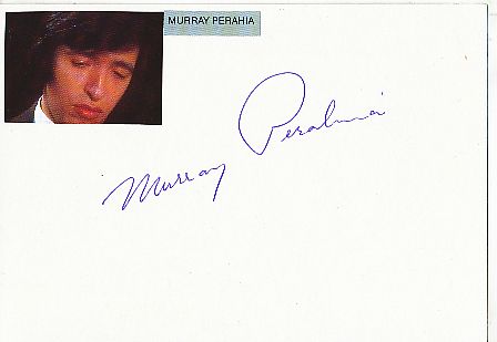 Murray Perahia  USA Pianist + Dirigent  Klassik Musik Autogramm Karte original signiert 