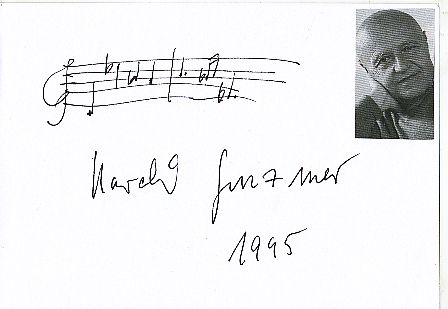 Harald Genzmer † 2007  Komponist  Klassik Musik Autogramm Karte original signiert 
