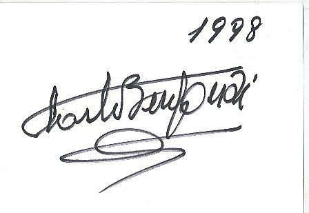 Carlo Bergonzi † 2014  Italien  Oper  Klassik Musik Autogramm Karte original signiert 