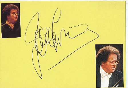 James Levine † 2021  USA Dirigent + Pianist  Klassik Musik Autogramm Karte original signiert 
