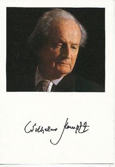 Wilhelm Kempff † 1991  Komponist + Pianist  Klassik Musik Autogramm Karte original signiert 