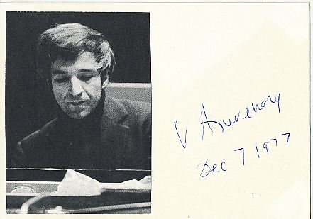 Vladimir Ashkenazy  Pianist +  Dirigent  Klassik Musik Autogramm Karte original signiert 