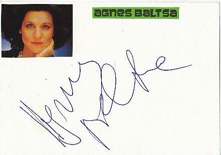 Agnes Baltasa  Griechenland  Oper  Klassik Musik Autogramm Karte original signiert 