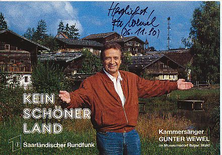 Günter Wewel  Oper  Klassik Musik Autogrammkarte original signiert 