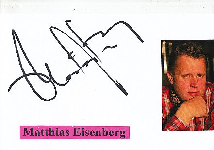 Matthias Eisenberg  Organist  Klassik Musik Autogramm Karte original signiert 