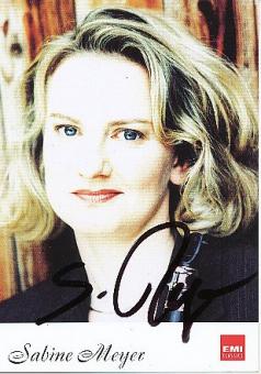 Sabine Meyer  Klarinettistin  Klassik Musik Autogrammkarte original signiert 