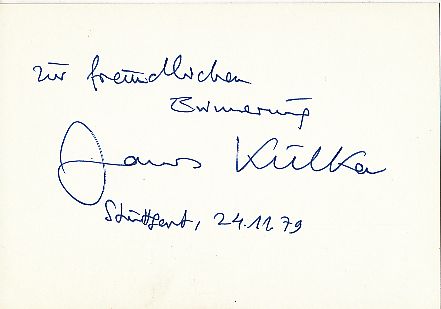 János Kulka † 2001 Ungarn  Dirigent + Komponist   Klassik Musik Autogramm Karte original signiert 