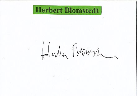 Herbert Blomstedt  Schweden  Dirigent Klassik Musik Autogramm Karte original signiert 