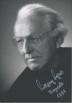 Wolfgang Wagner † 2010  Oper Regisseur Bayreuther Festspiele Klassik Musik Autogramm Foto original signiert 